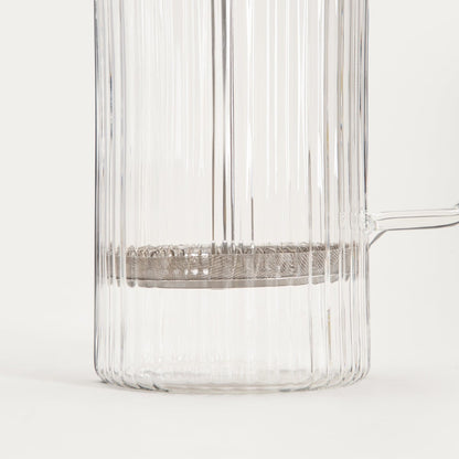 LANES Fluted Steamer 1L - Glass Tea and Coffee Brewer