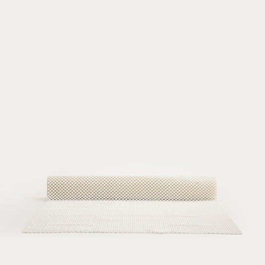 LUCENS Cream Drawer Mat 150x45cm Non-Slip Silicone