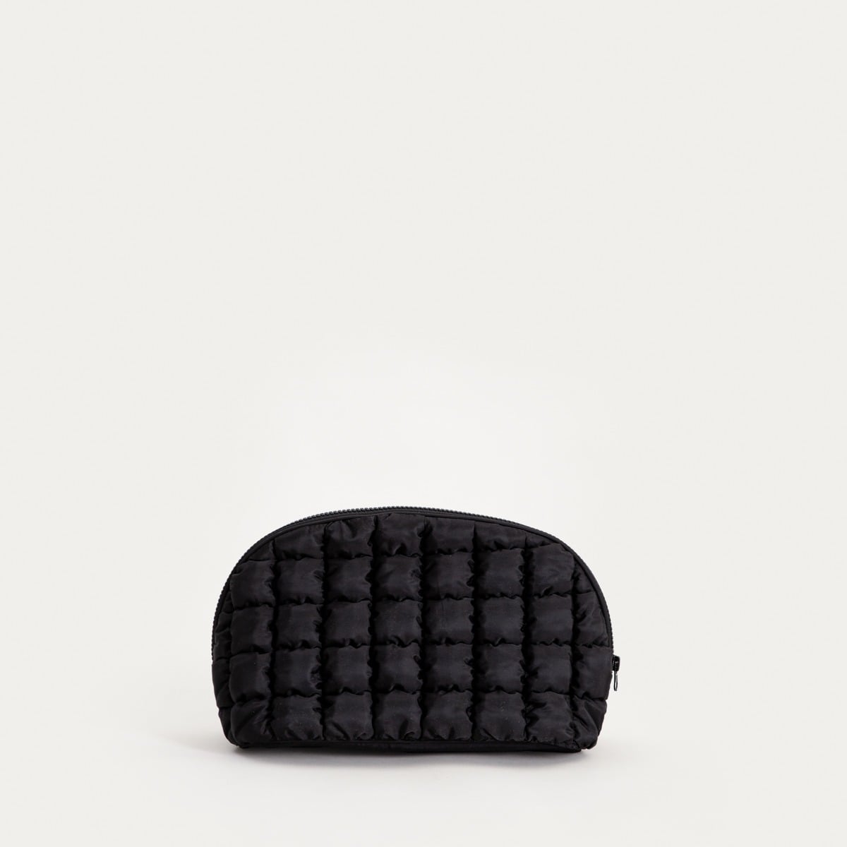 BLUFFI Black Cosmetic Bag - Quilted Organizer 30x15x18 cm