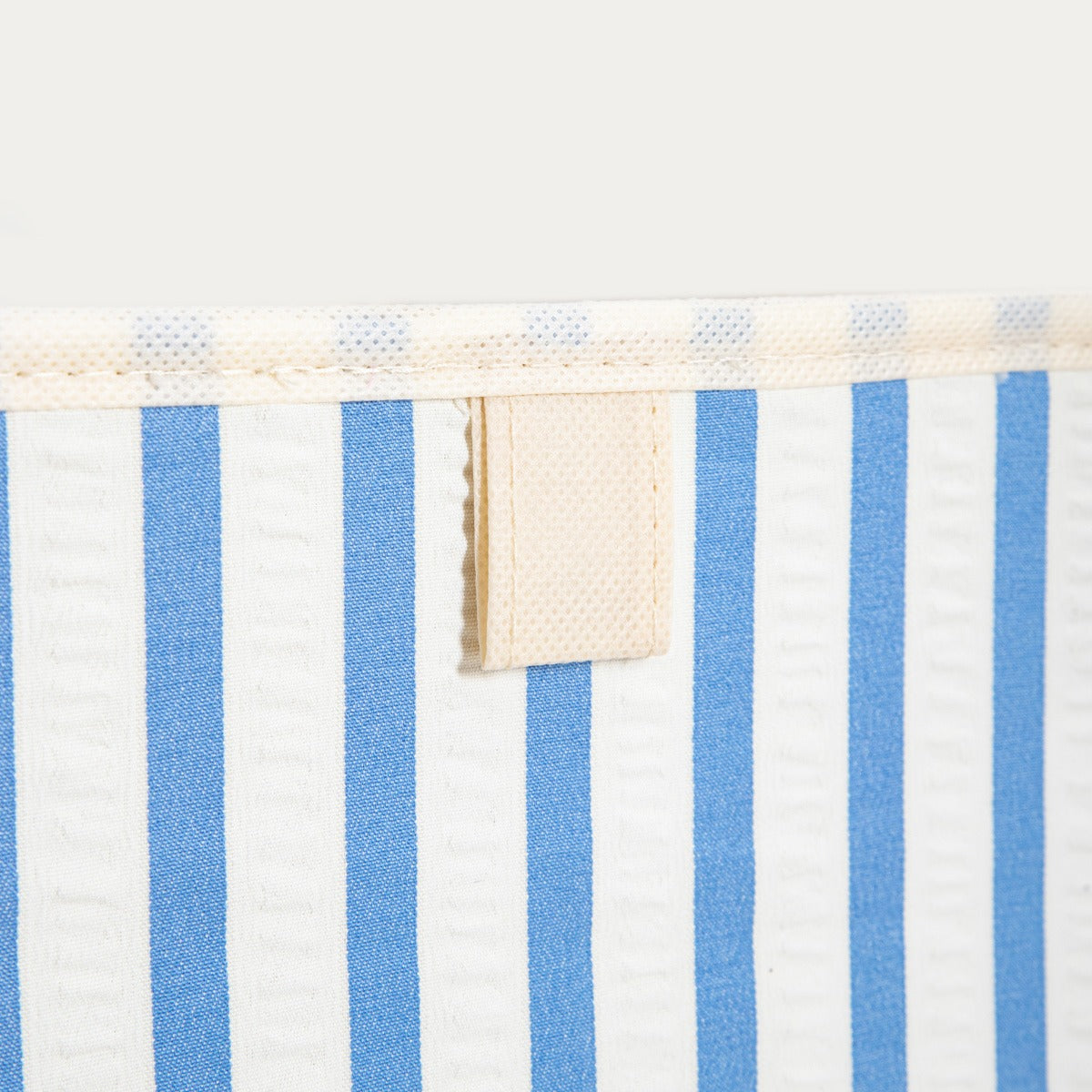 LINETA Blue Striped Storage Boxes, 2 pcs, 30x30x30 cm