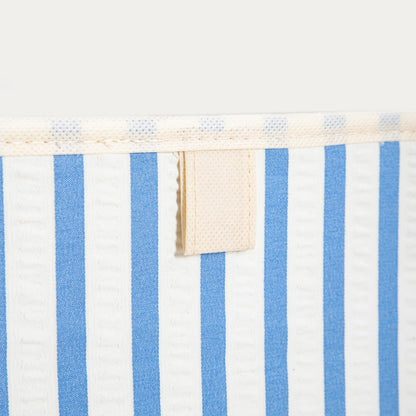 LINETA Blue Striped Storage Boxes, 2 pcs, 30x30x30 cm
