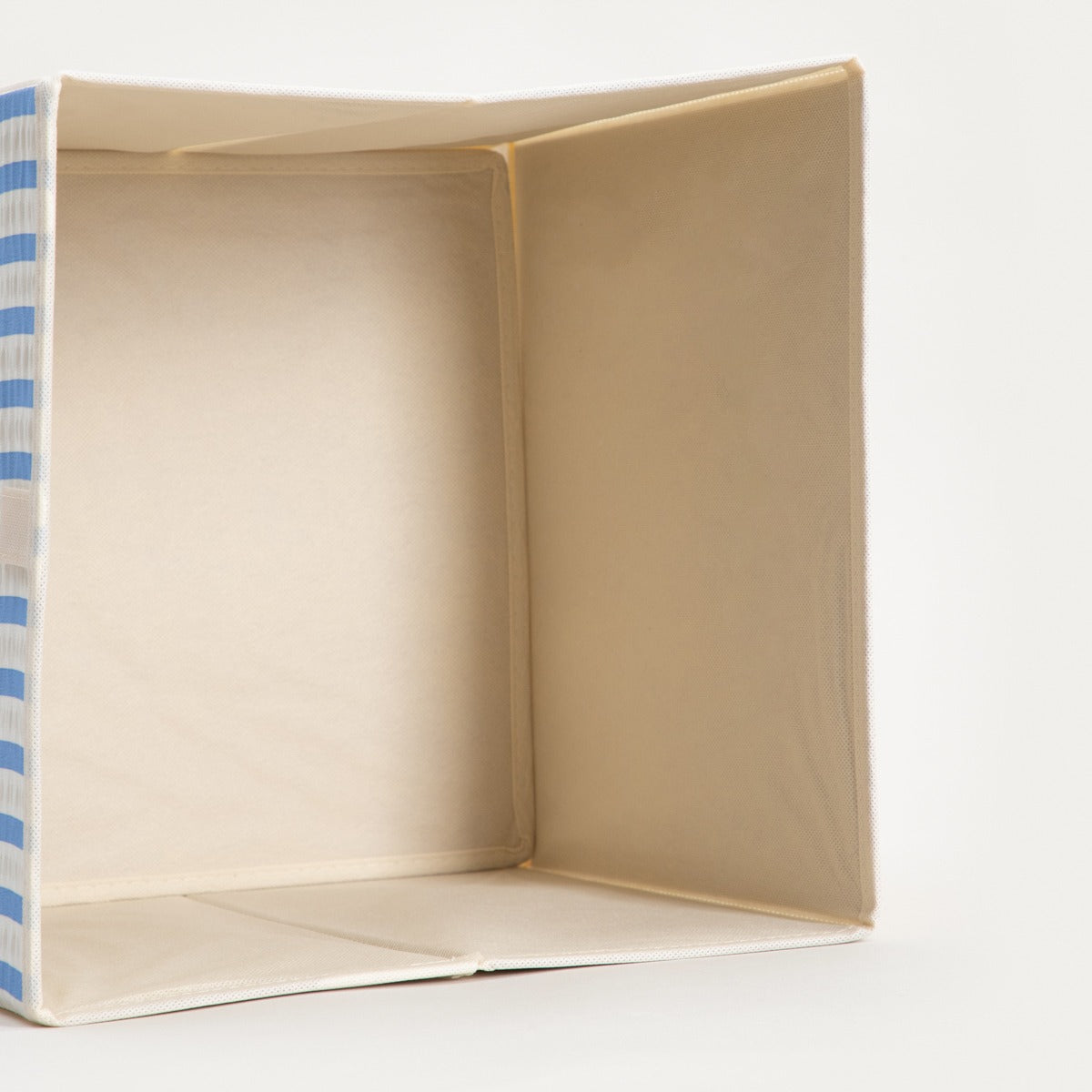 LINETA Blue Striped Storage Boxes, 2 pcs, 30x30x30 cm