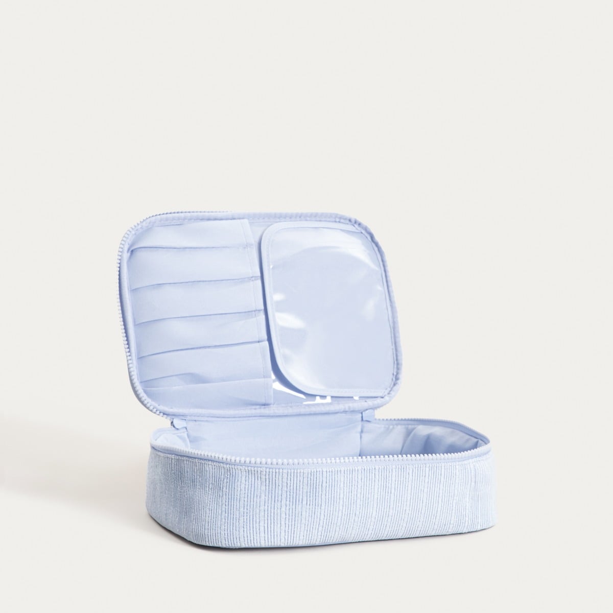 ZAFIRA Blue Cosmetic Bag - Compact Organizer for Travel & Home