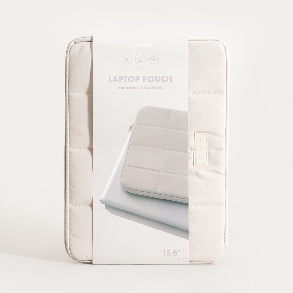 BELARI Beige Laptop Case for 15.6 Inch Laptops