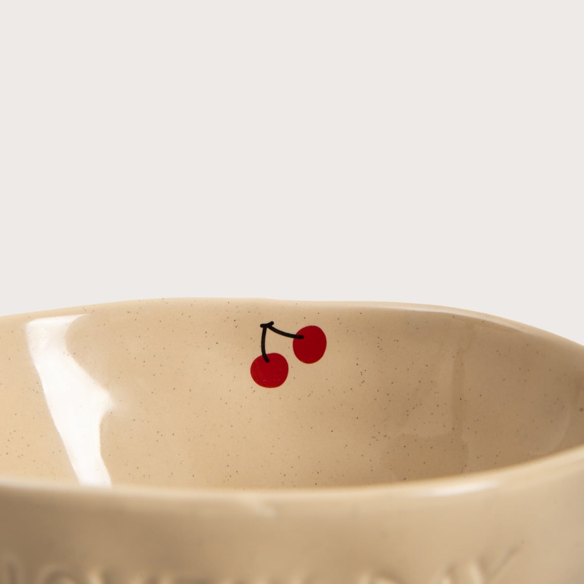 ISERNIA Ceramic Bowl in Cherries - 18 cm Porcelain
