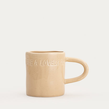 ISERNIA Beige Ceramic Mug 0.4L