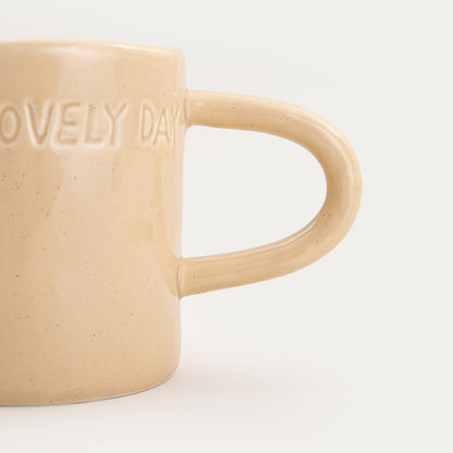 ISERNIA Beige Ceramic Mug 0.4L