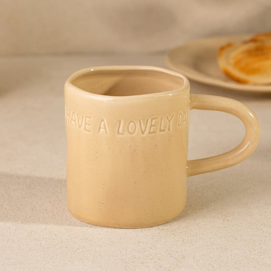 ISERNIA Beige Ceramic Mug 0.4L