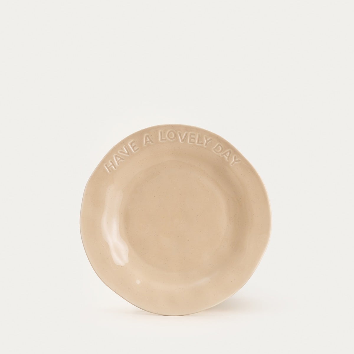 Isernia Beige Porcelain Plate 20 cm