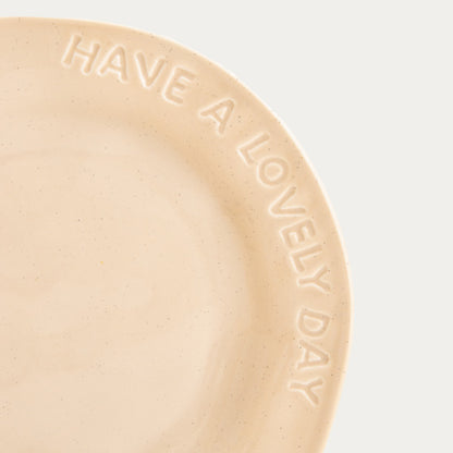 Isernia Beige Porcelain Plate 20 cm