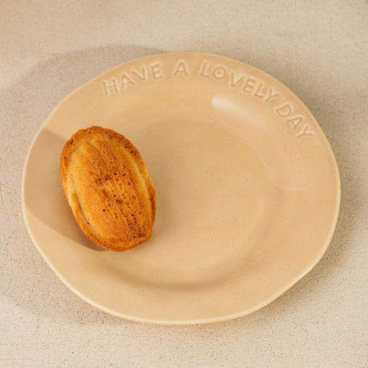 Isernia Beige Porcelain Plate 20 cm