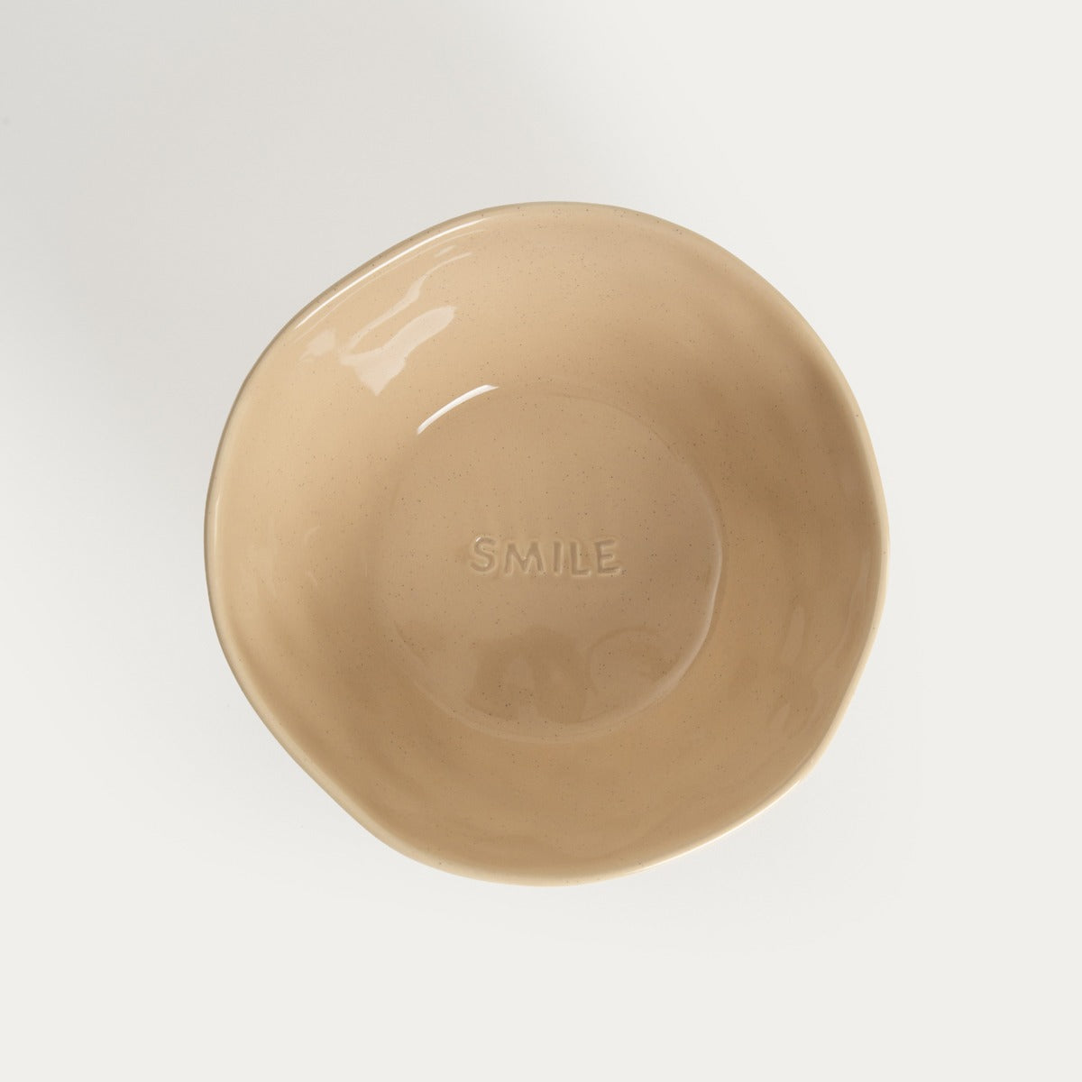 ISERNIA Beige Ceramic Bowl 18cm