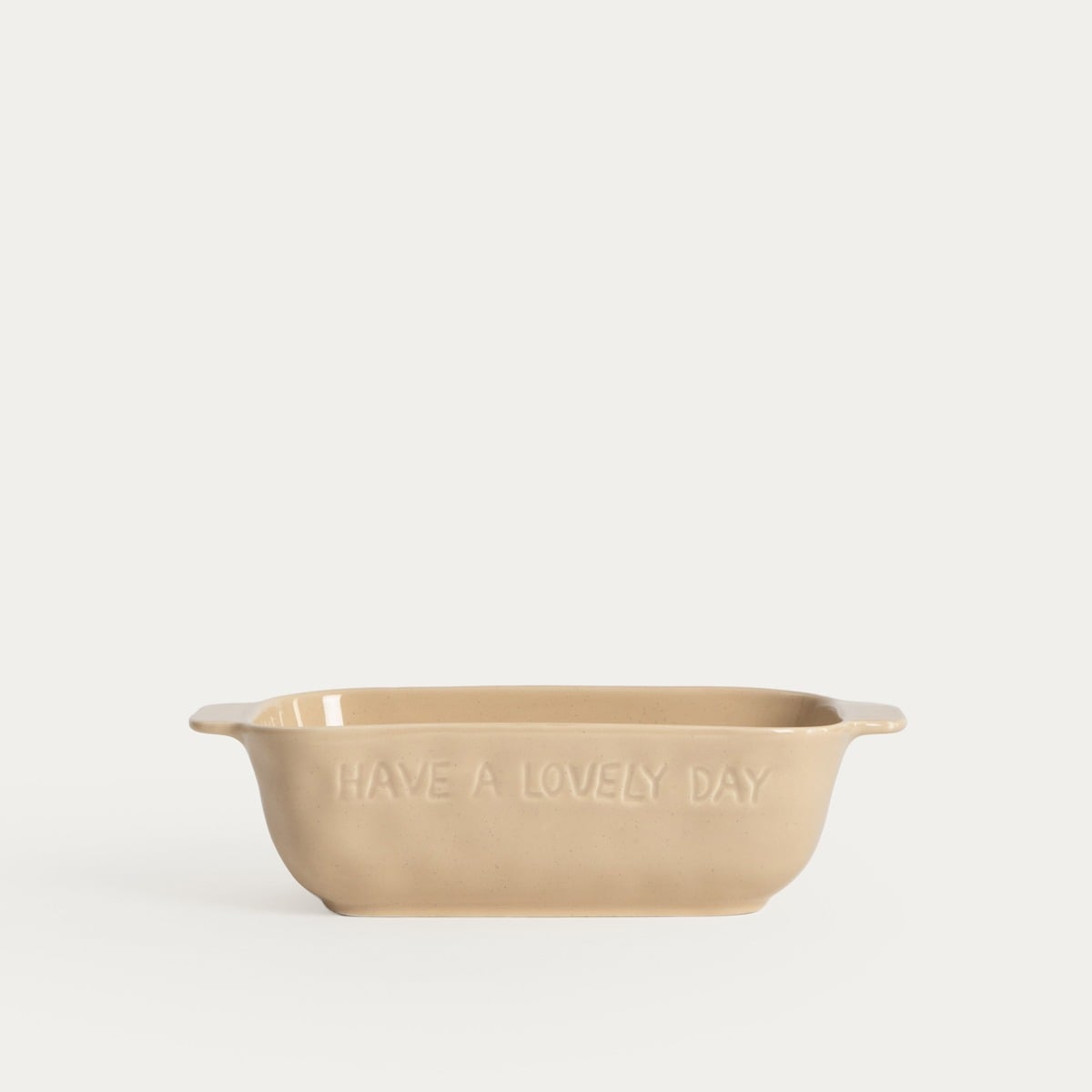 ISERNIA Beige Casserole Dish 25x14x7 cm Porcelain Oven Safe