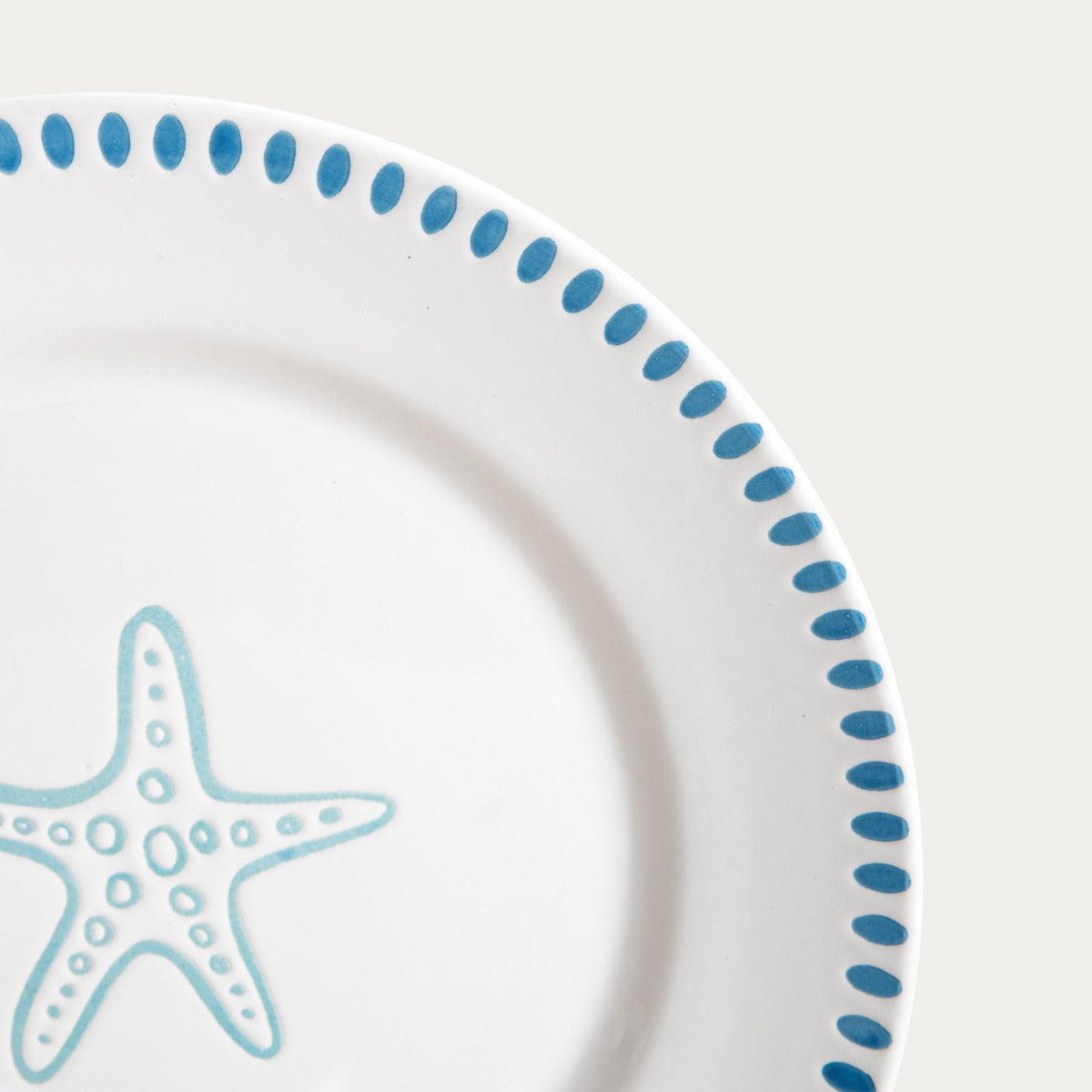 KAOMA Dessert Plate with Starfish Motif - 21 cm