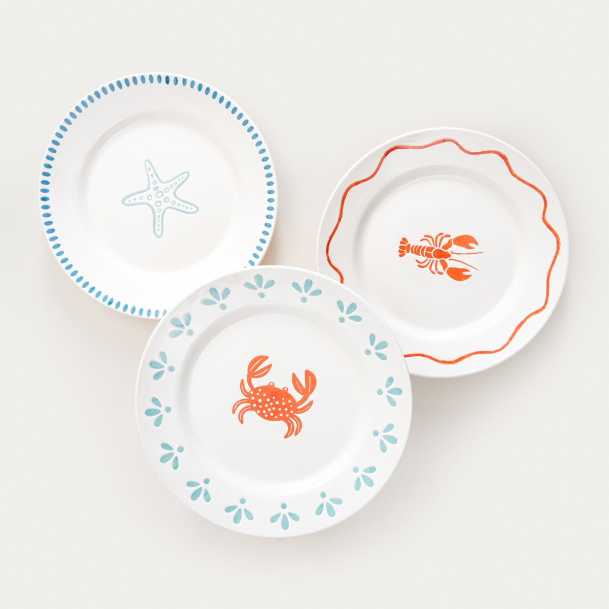 KAOMA Dessert Plate with Starfish Motif - 21 cm