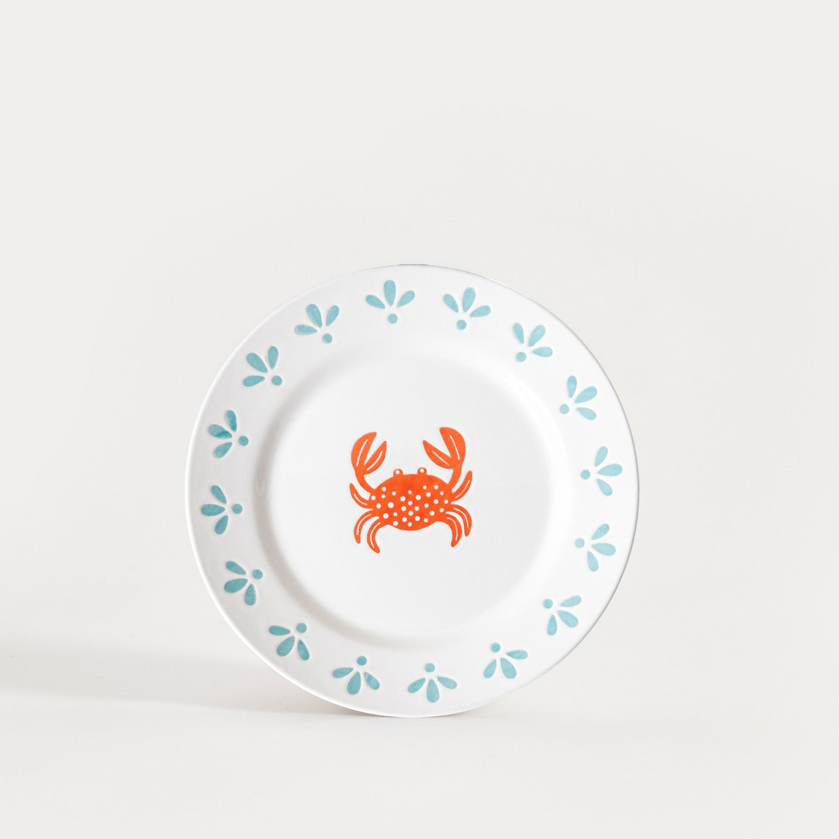 KAOMA Dessert Plate with Crab Motif - 21 cm Stoneware