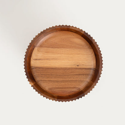 RILLET Acacia Wood Serving Platter 25.5x9 cm
