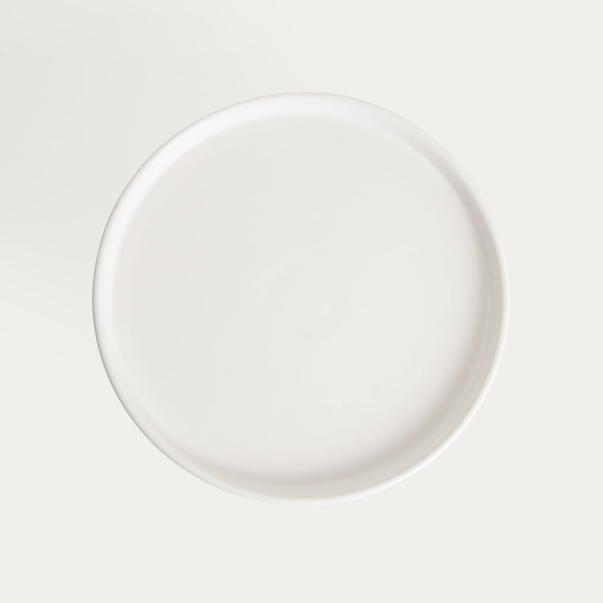 AFFI Ceramic Serving Platter White with Navy Blue Leg 25x25x9cm