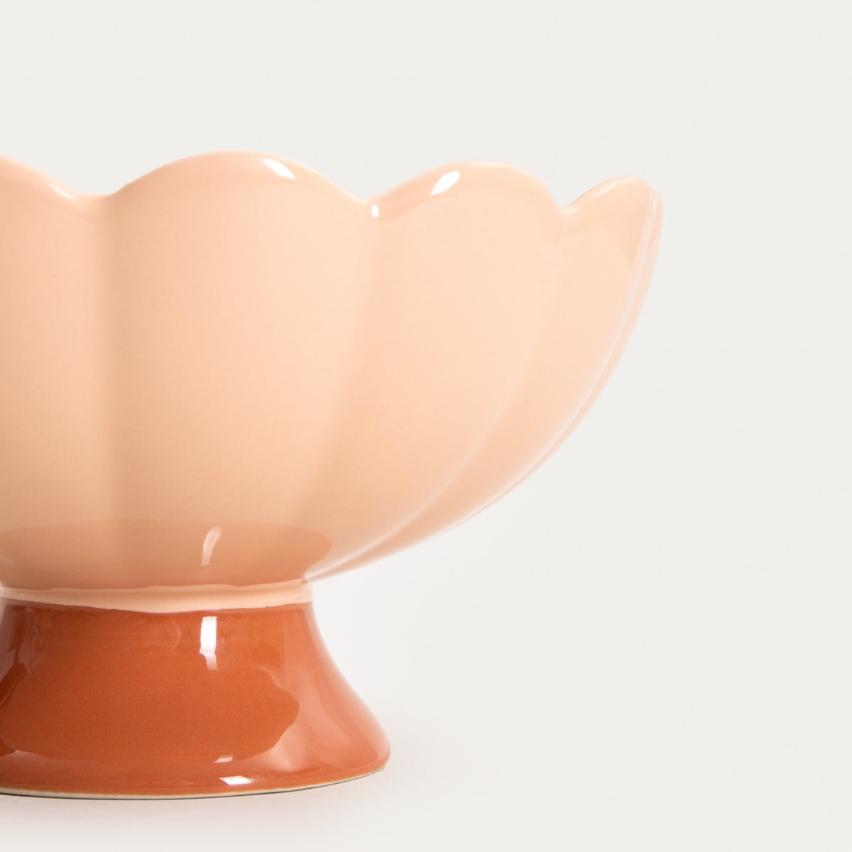 Flower-Shaped Serving Platter BRISA 21x12 cm
