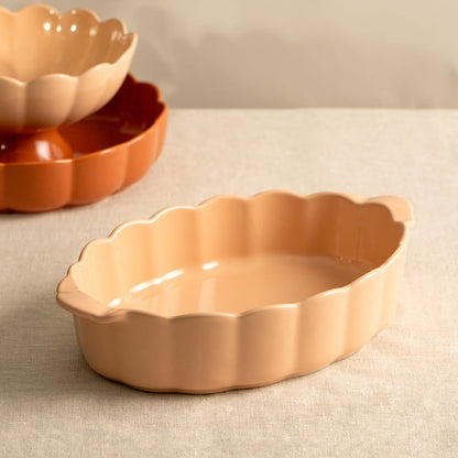BRISA Oval Baking Dish 32x20 cm Durable Stoneware