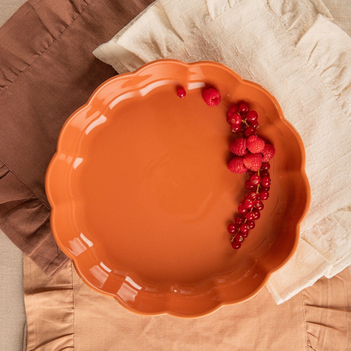 BRISA Round Casserole Dish 27cm Stoneware Bakeware