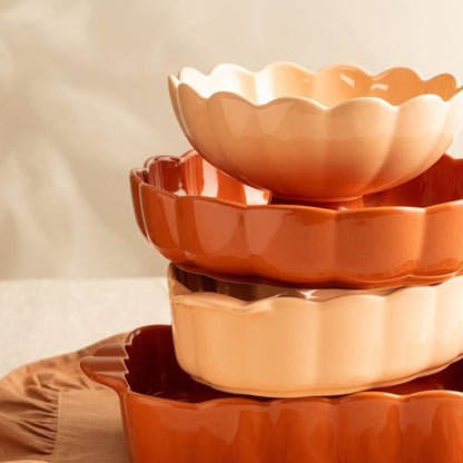 BRISA Round Casserole Dish 27cm Stoneware Bakeware