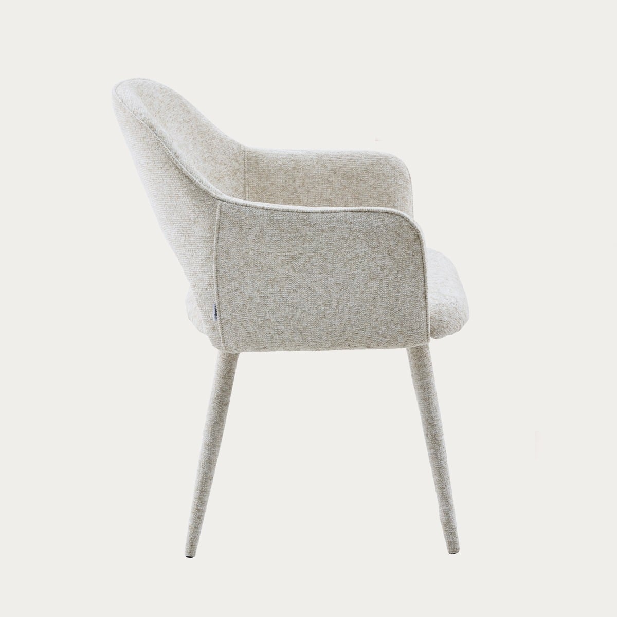 CONTE Chair in Beige Fabric - Durable & Comfortable Seating