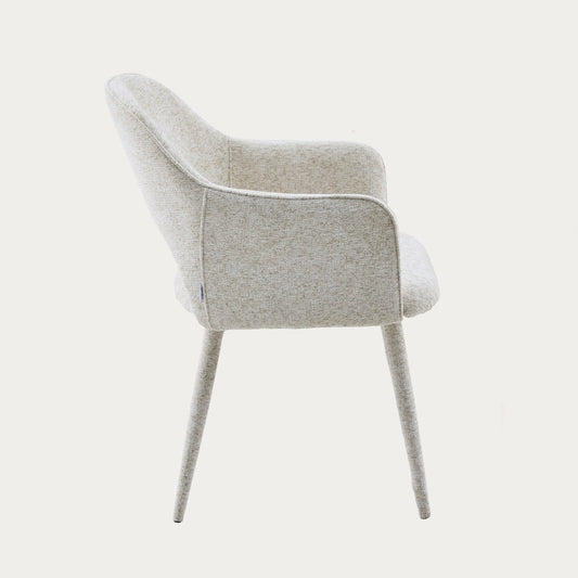 CONTE Chair in Beige Fabric - Durable & Comfortable Seating