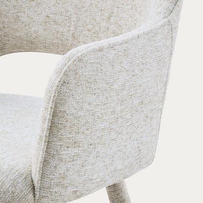 CONTE Chair in Beige Fabric - Durable & Comfortable Seating
