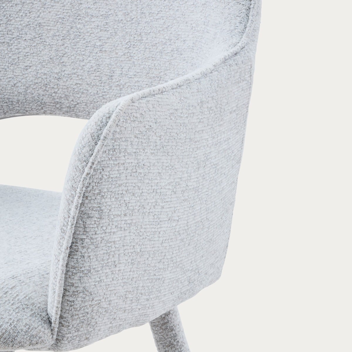 CONTE Chair in Grey Fabric - Durable & Stylish Seating