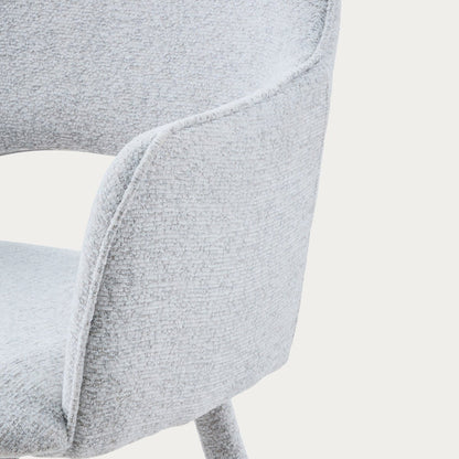 CONTE Chair in Grey Fabric - Durable & Stylish Seating