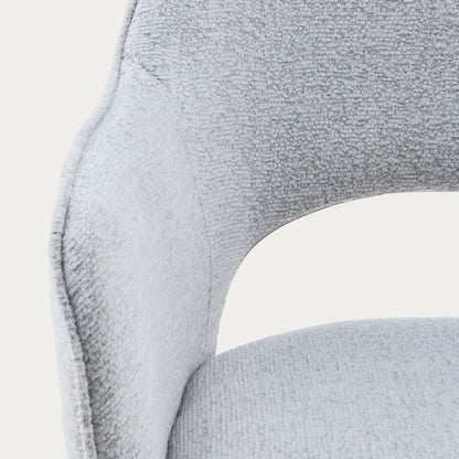 CONTE Chair in Grey Fabric - Durable & Stylish Seating