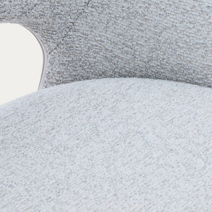 ALAGI Fabric Grey Chair with Metal Frame and Polyurethane Padding