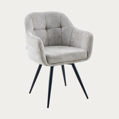 COMODO Swivel Chair in Beige Fabric
