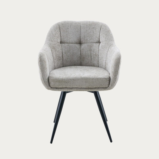 COMODO Swivel Chair in Beige Fabric