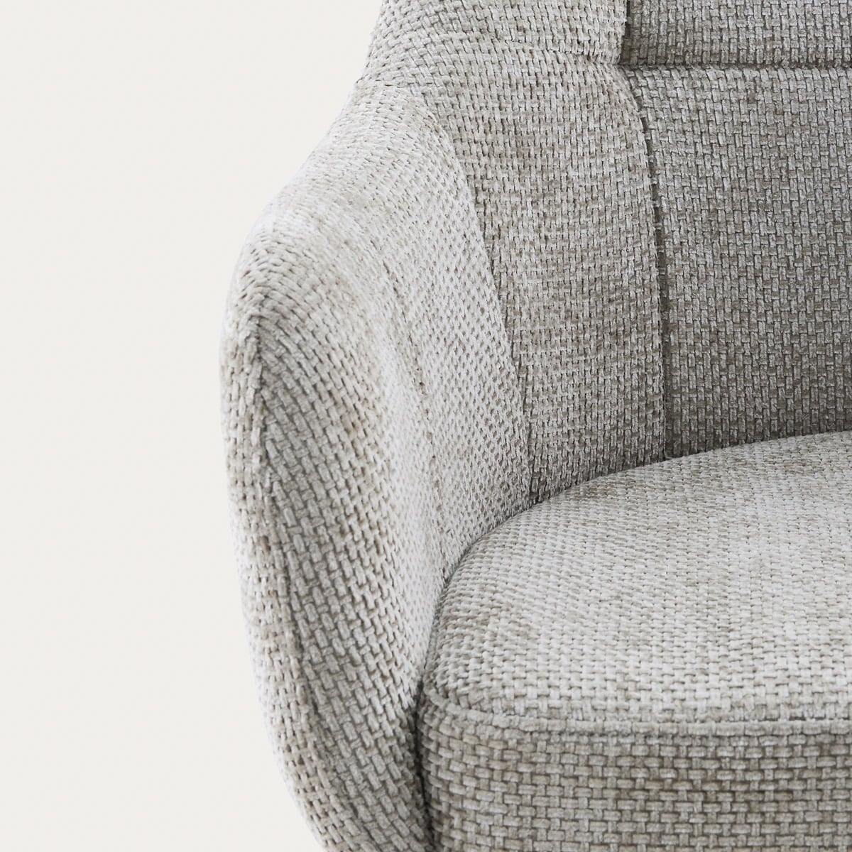 COMODO Swivel Chair in Beige Fabric