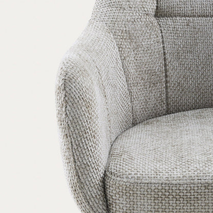 COMODO Swivel Chair in Beige Fabric