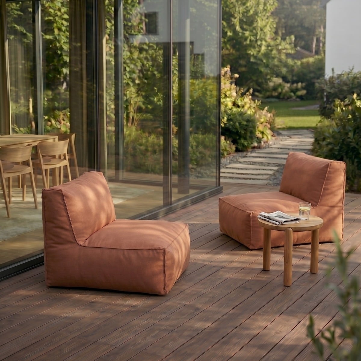 BAGSY Garden Armchair Brick-Red 95x95x80 cm
