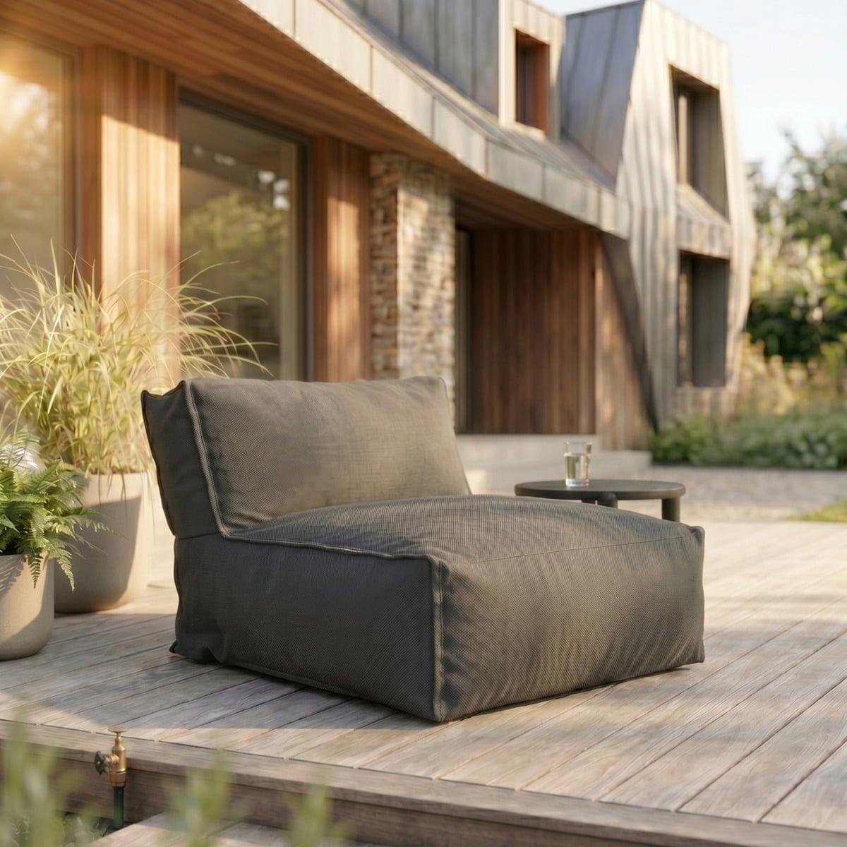 BAGSY Garden Armchair Grey 95x95x80 cm