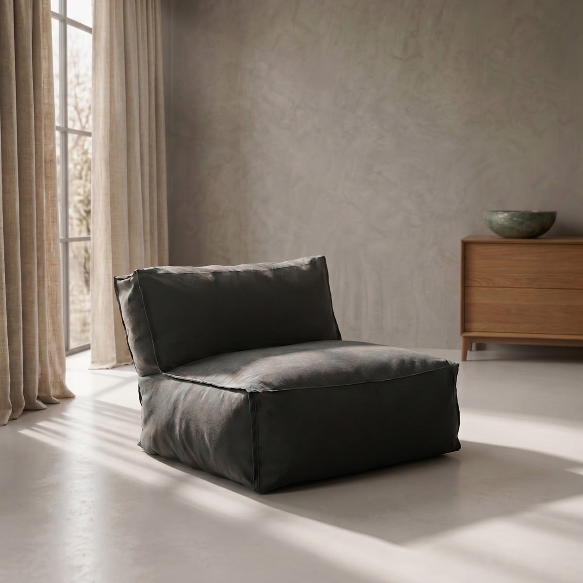 BAGSY Garden Armchair Grey 95x95x80 cm