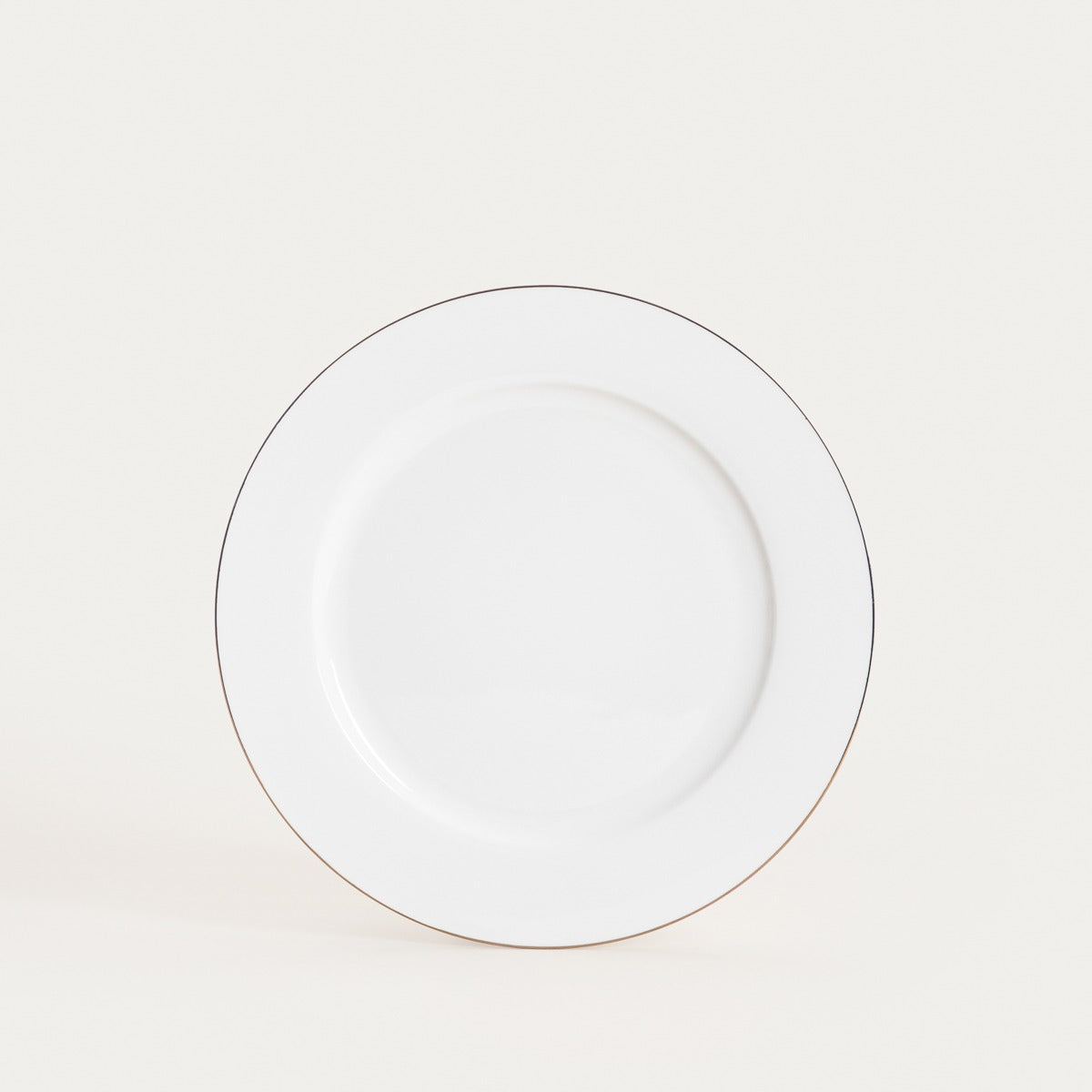 AUROO Dinner Plate with Golden Rim 26 cm