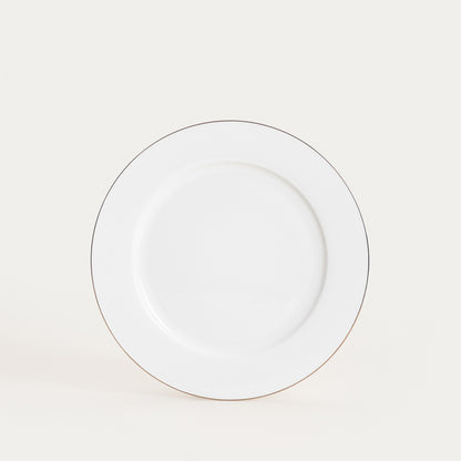 AUROO Dinner Plate with Golden Rim 26 cm