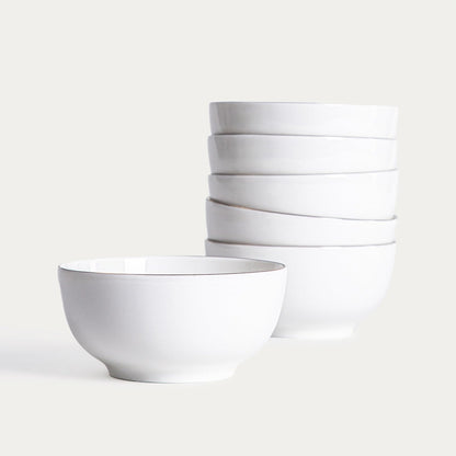 Set of plates AUROO 18-Piece Porcelain Plate Set with Gold Rim