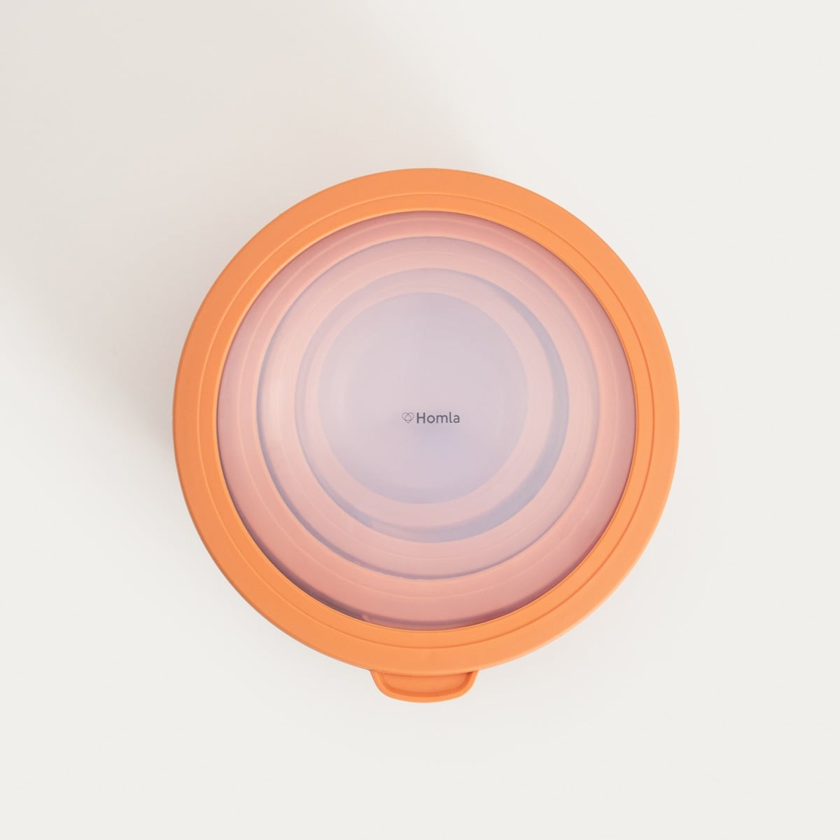 KERMA Orange Bowls with Lids Set of 4 - Plastic Food Containers