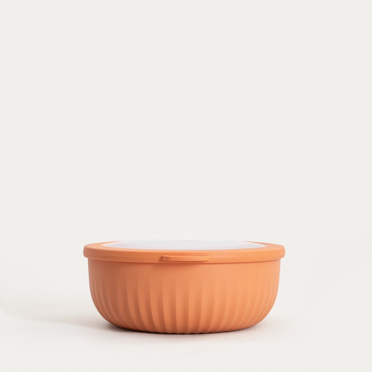 KERMA Orange Bowls with Lids Set of 4 - Plastic Food Containers