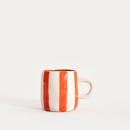 TORRIT Orange Stripes Ceramic Mug 0.1L