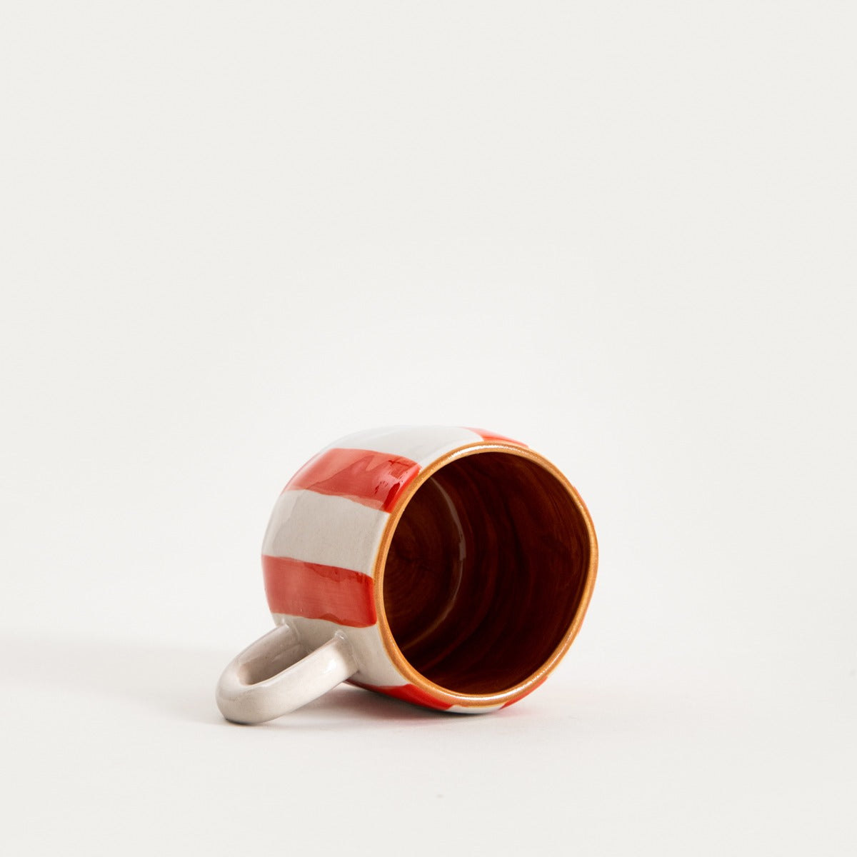 TORRIT Orange Stripes Ceramic Mug 0.1L