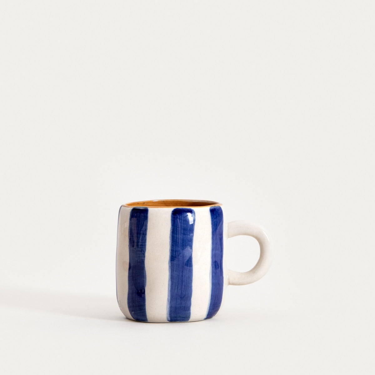 TORRIT Navy Blue Striped Ceramic Mug 0.1L