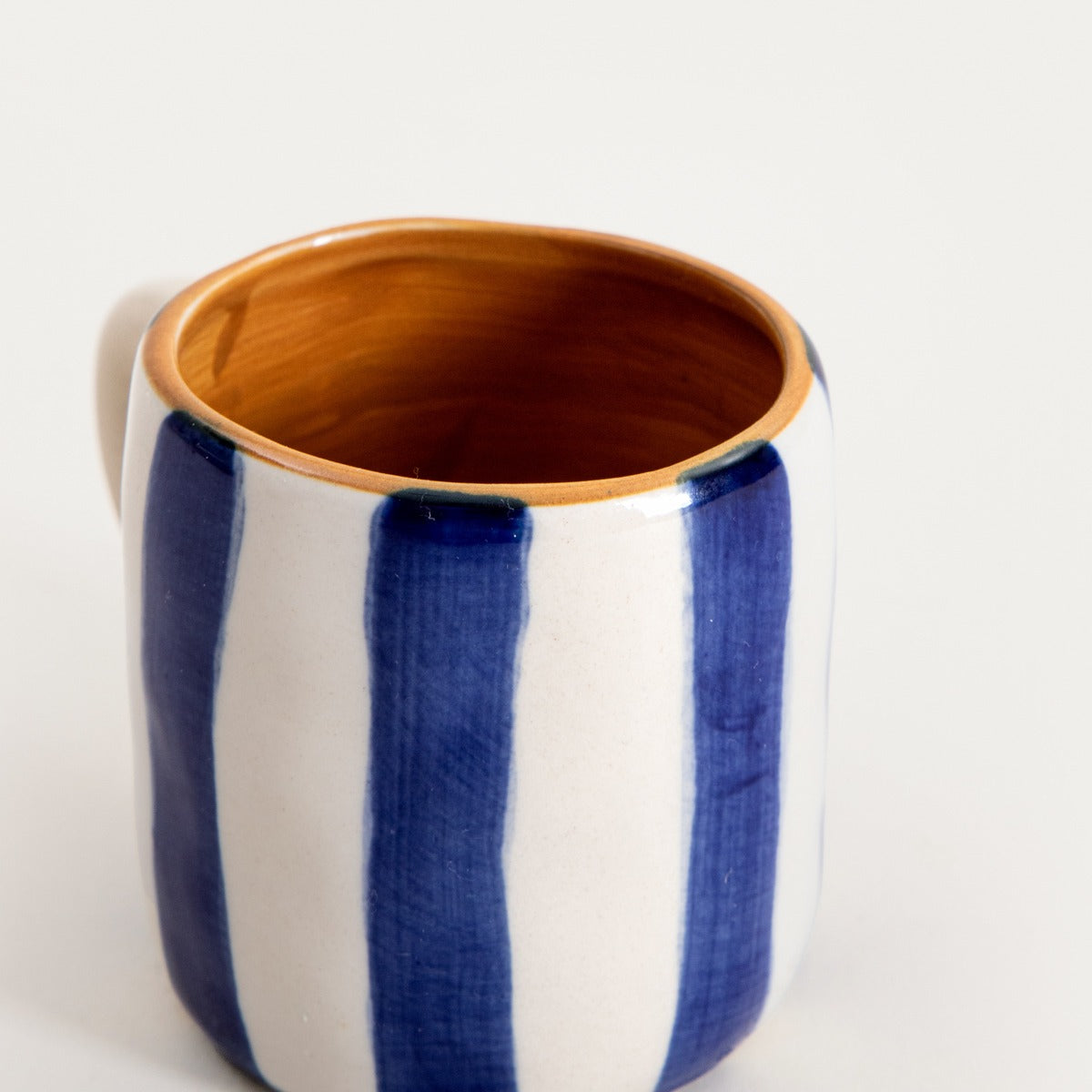 TORRIT Navy Blue Striped Ceramic Mug 0.1L