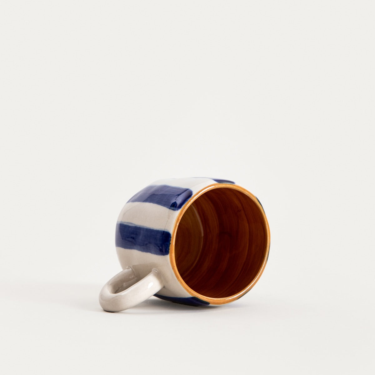 TORRIT Navy Blue Striped Ceramic Mug 0.1L